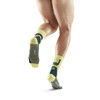 Męskie skarpety kompresyjne sportowe CEP The Run Limited krótkie limonkowe - kolekcja limitowana