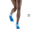 Damskie skarpety kompresyjne sportowe CEP Ultralight low-cut niebieskie