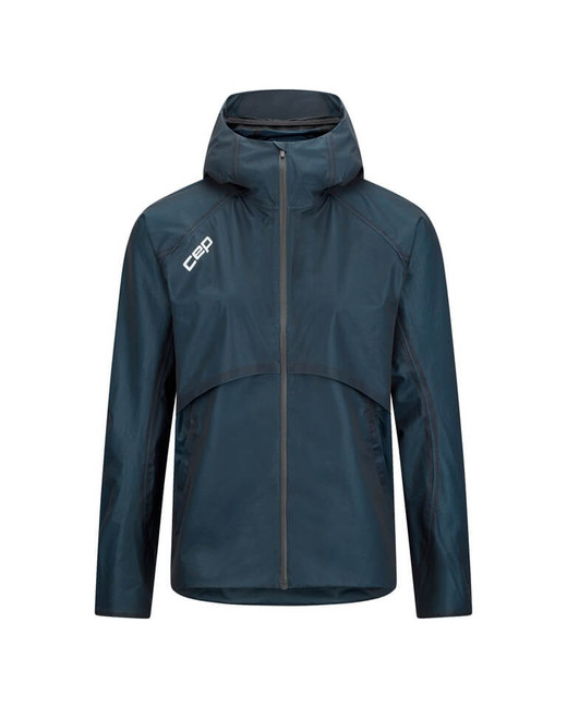 Damska kurtka sportowa do biegania przeciwdeszczowa Pro Run 3L granatowa CEP