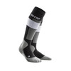 Męskie skarpety kompresyjne sportowe CEP Ski Merino wysokie szare