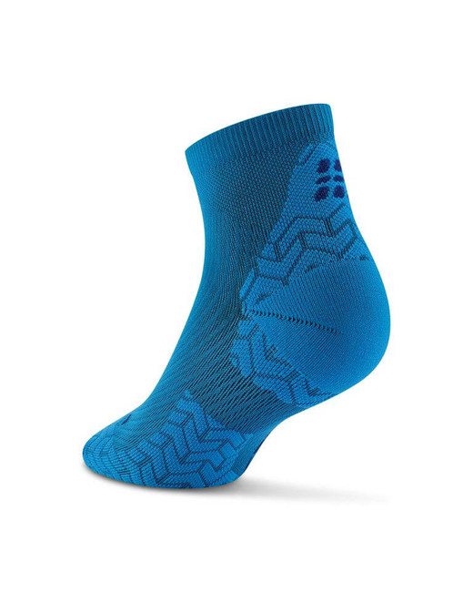Damskie skarpety kompresyjne sportowe za kostkę low cut CEP Core Run Ultralight niebieskie