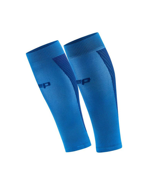 Damskie opaski kompresyjne na łydki sportowe CEP Core Run Ultralight niebieskie