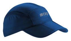Sportowa czapka z daszkiem do biegania CEP unisex ciemnoniebieska