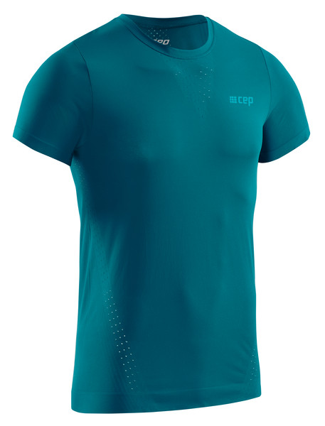 Męska koszulka sportowa z krótkim rękawem  CEP Ultralight niebieska