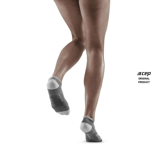 Damskie skarpety kompresyjne sportowe CEP Ultralight stopki szare