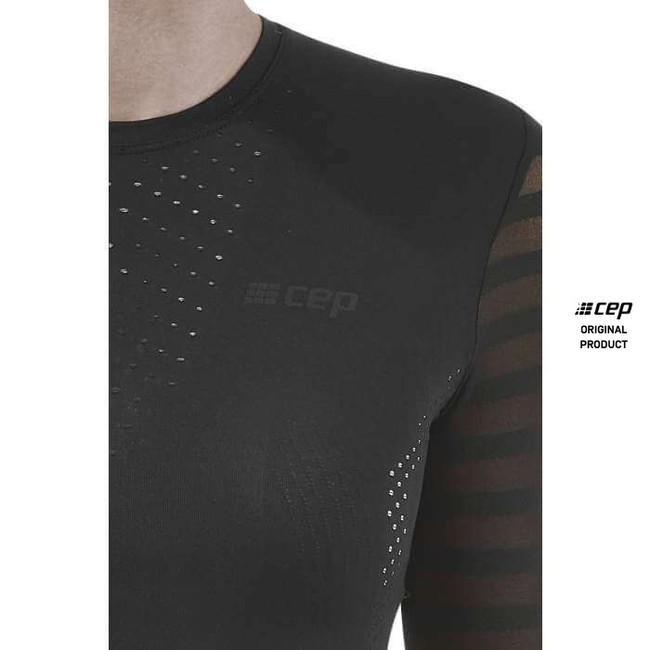 Damska koszulka sportowa z długim rękawem CEP Ultralight czarna