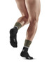 Męskie skarpety kompresyjne sportowe CEP The Run 4.0 krótkie oliwkowe