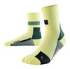 Męskie skarpety kompresyjne sportowe CEP The Run Limited krótkie limonkowe - kolekcja limitowana