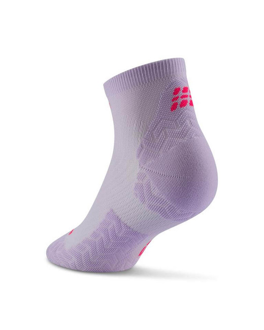 Damskie skarpety kompresyjne sportowe za kostkę low cut CEP Core Run Ultralight liliowe