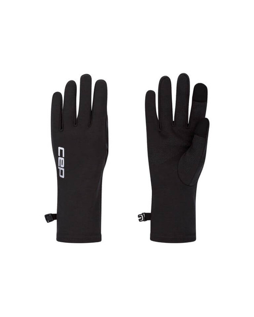 Rękawiczki sportowe na zimę z wełną merino unisex czarne Core Run CEP