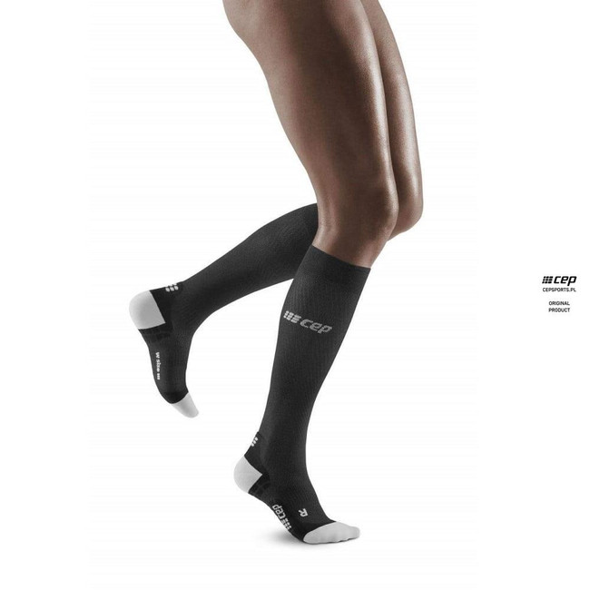 Damskie skarpety kompresyjne sportowe CEP Ultralight wysokie czarne