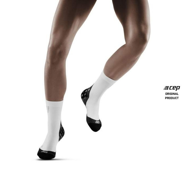 Damskie skarpety kompresyjne sportowe CEP Griptech krótkie czarne