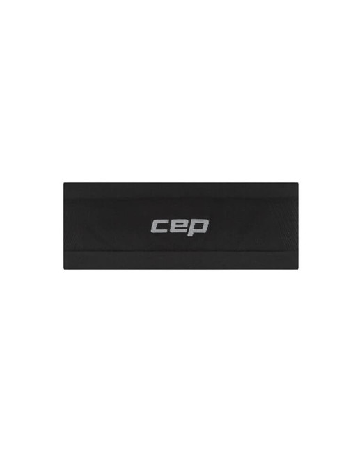 Lekka sportowa opaska na głowę do biegania unisex czarna Core Run CEP