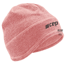 Sportowa czapka zimowa do biegania CEP unisex różowa