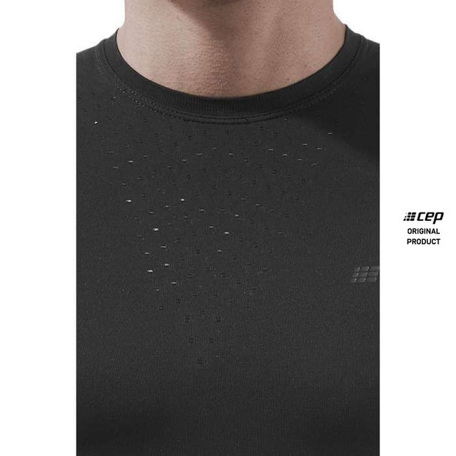 Męska koszulka sportowa z krótkim rękawem  CEP Ultralight czarna