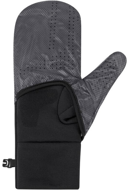 Rękawiczki sportowe ciepłe Pro Run 2w1 odblaskowe unisex czarne Core Run CEP 