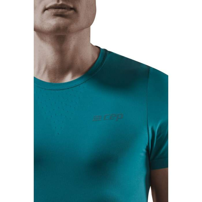 Męska koszulka sportowa z krótkim rękawem  CEP Ultralight niebieska
