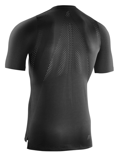 Męska koszulka sportowa z krótkim rękawem  CEP Ultralight czarna