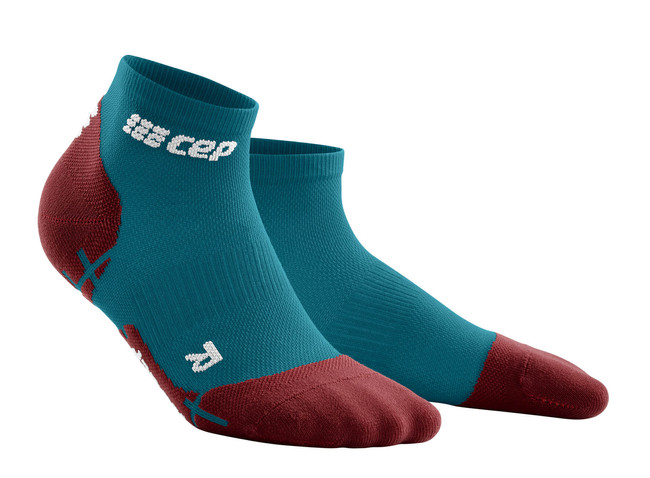 Damskie skarpety kompresyjne sportowe CEP Ultralight low-cut ciemnoniebieskie