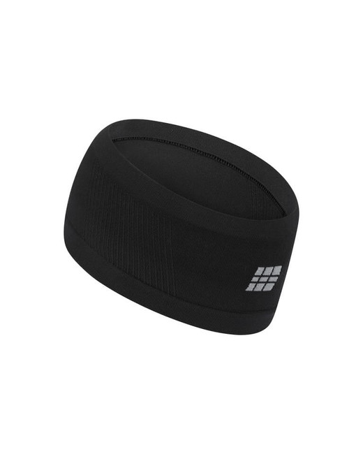 Lekka sportowa opaska na głowę do biegania unisex czarna Core Run CEP