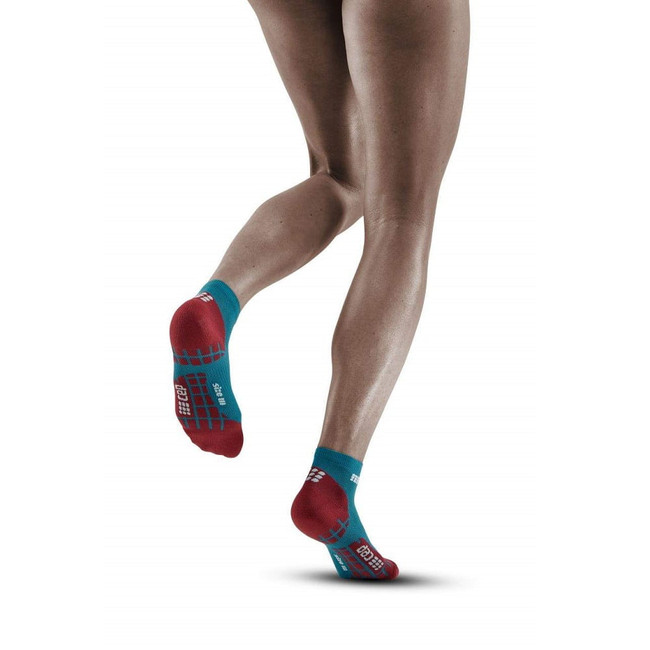Damskie skarpety kompresyjne sportowe CEP Ultralight low-cut ciemnoniebieskie
