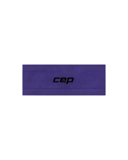 Lekka sportowa opaska na głowę do biegania unisex fioletowa Core Run CEP