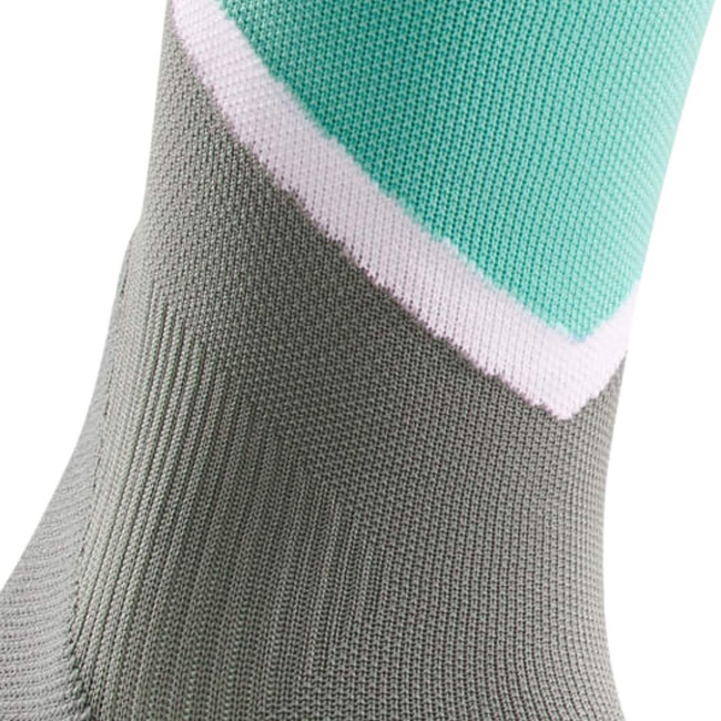 Damskie skarpety kompresyjne sportowe CEP Chevron krótkie miętowe