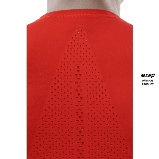 Męska koszulka sportowa z krótkim rękawem  CEP Ultralight czerwona