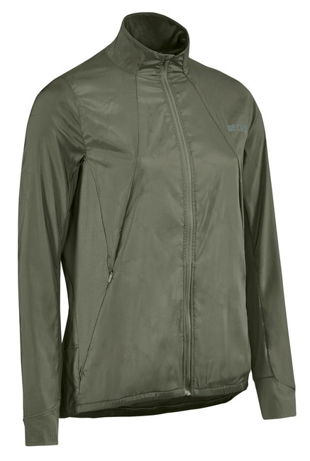 Damska kurtka odblaskowa - wiatrówka sportowa CEP Reflective zielona