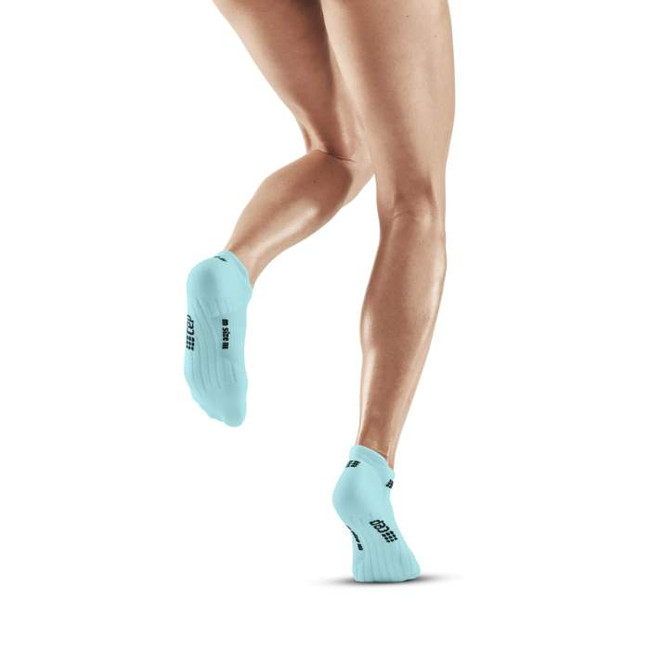 Damskie skarpety kompresyjne sportowe CEP The Run 4.0 stopki błękitne