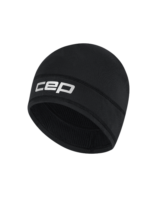Ciepła zimowa czapka termiczna beanie unisex Core Run CEP czarna
