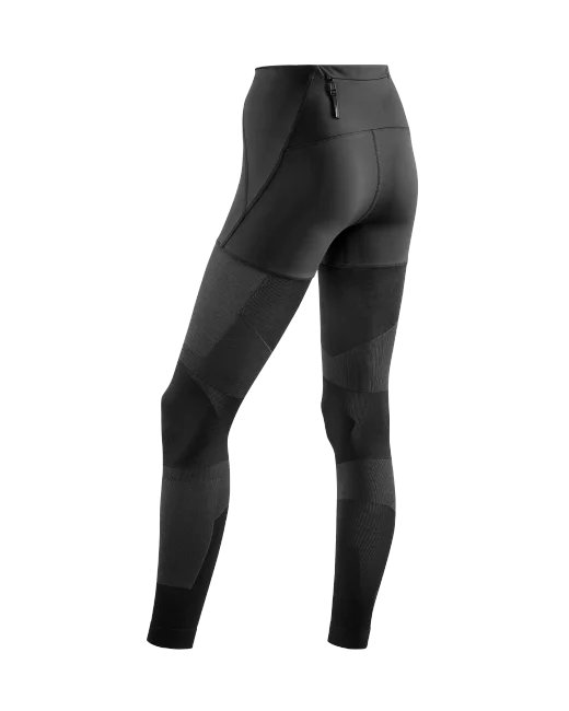 Damskie długie spodnie kompresyjne sportowe CEP czarne 