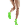Damskie skarpety kompresyjne sportowe CEP The Run 4.0 low-cut limonkowe