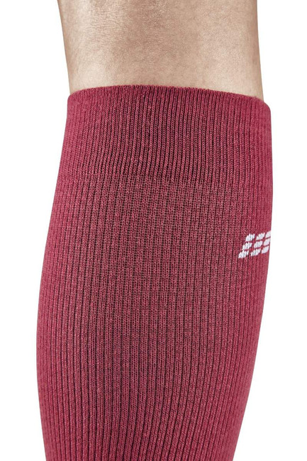 Damskie skarpety kompresyjne trekkingowe Hiking Light Merino CEP wysokie różowe