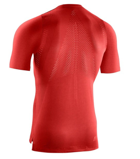 Męska koszulka sportowa z krótkim rękawem  CEP Ultralight czerwona