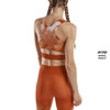 Damski  Crop Top sportowy do biegania CEP limitowana kolekcja Bloom pormarańćzowy