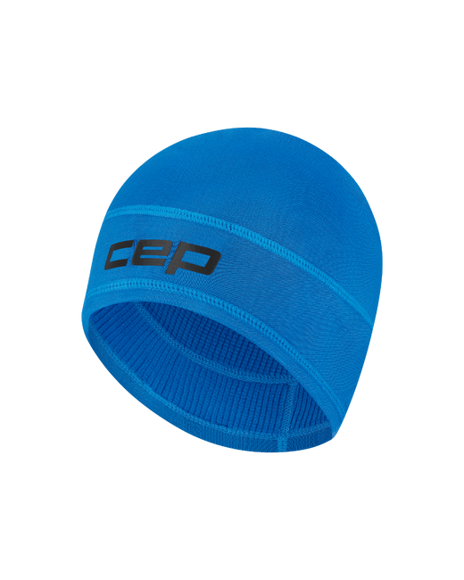 Ciepła zimowa czapka termiczna beanie unisex Core Run CEP niebieska