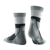 Damskie skarpety kompresyjne trekkingowe CEP z wełną Hiking Light Merino krótkie szare