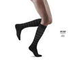 Damskie skarpety kompresyjne sportowe CEP Reflective wysokie czarne