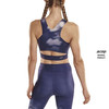 Damski  Crop Top sportowy do biegania CEP limitowana kolekcja Bloom niebieski