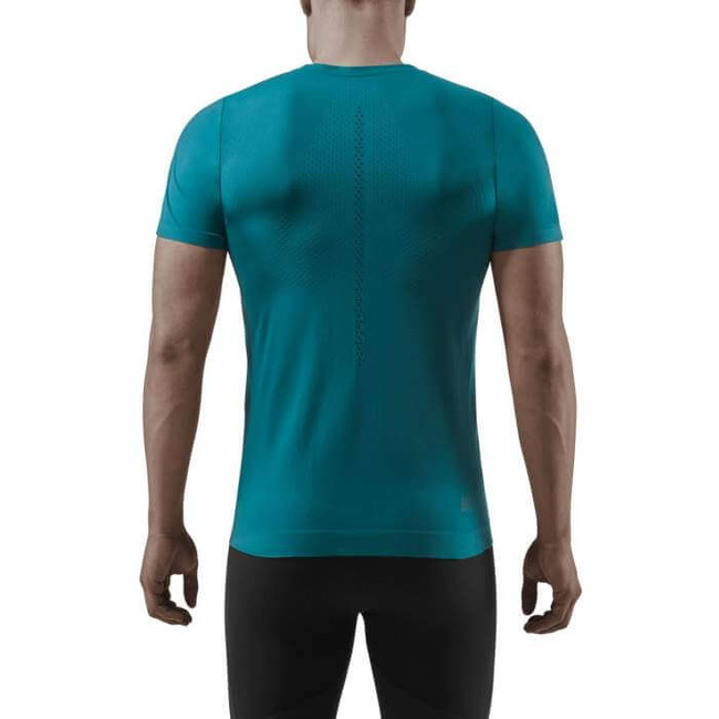 Męska koszulka sportowa z krótkim rękawem  CEP Ultralight niebieska