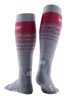 Damskie skarpety kompresyjne sportowe CEP Ski Thermo Merino wysokie szare