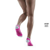 Damskie skarpety kompresyjne sportowe CEP Ultralight stopki różowe