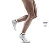 Damskie skarpety kompresyjne sportowe CEP The Run 4.0 low-cut białe