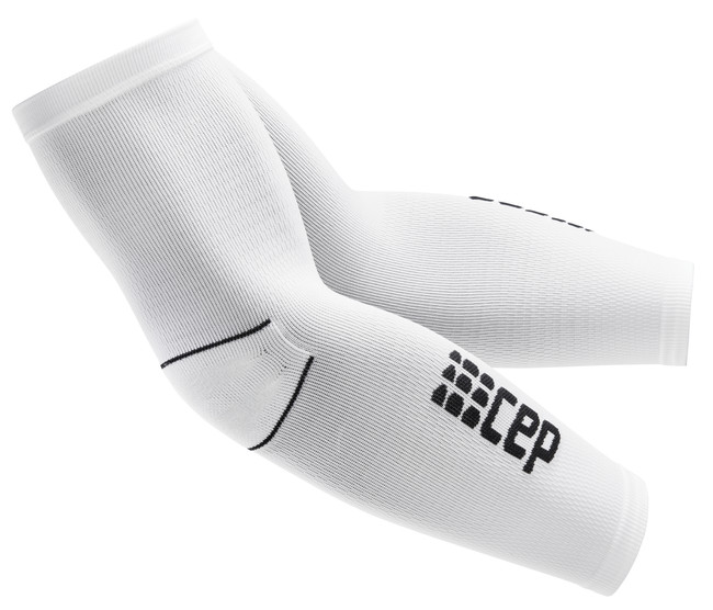 Opaski kompresyjne na ramiona CEP rękawy unisex białe