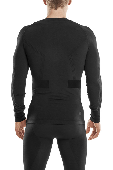 Męska koszulka sportowa z wełną Merino CEP czarna