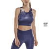 Damski  Crop Top sportowy do biegania CEP limitowana kolekcja Bloom niebieski