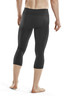 Męskie legginsy sportowe 3/4 z wełną Merino CEP czarne