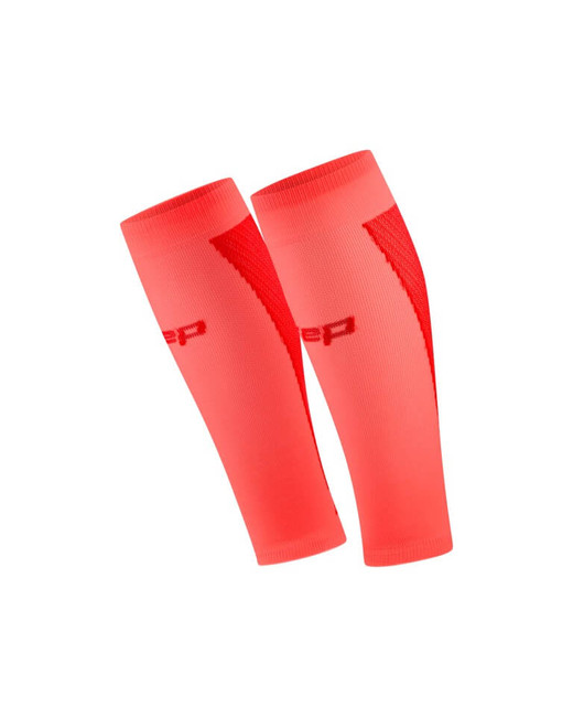 Damskie opaski kompresyjne na łydki sportowe CEP Core Run Ultralight koralowe