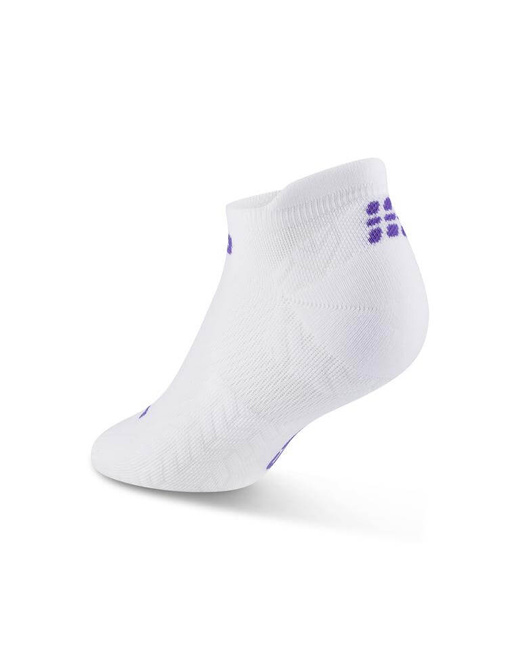 Damskie skarpety kompresyjne sportowe stopki no show CEP Core Run Ultralight białe